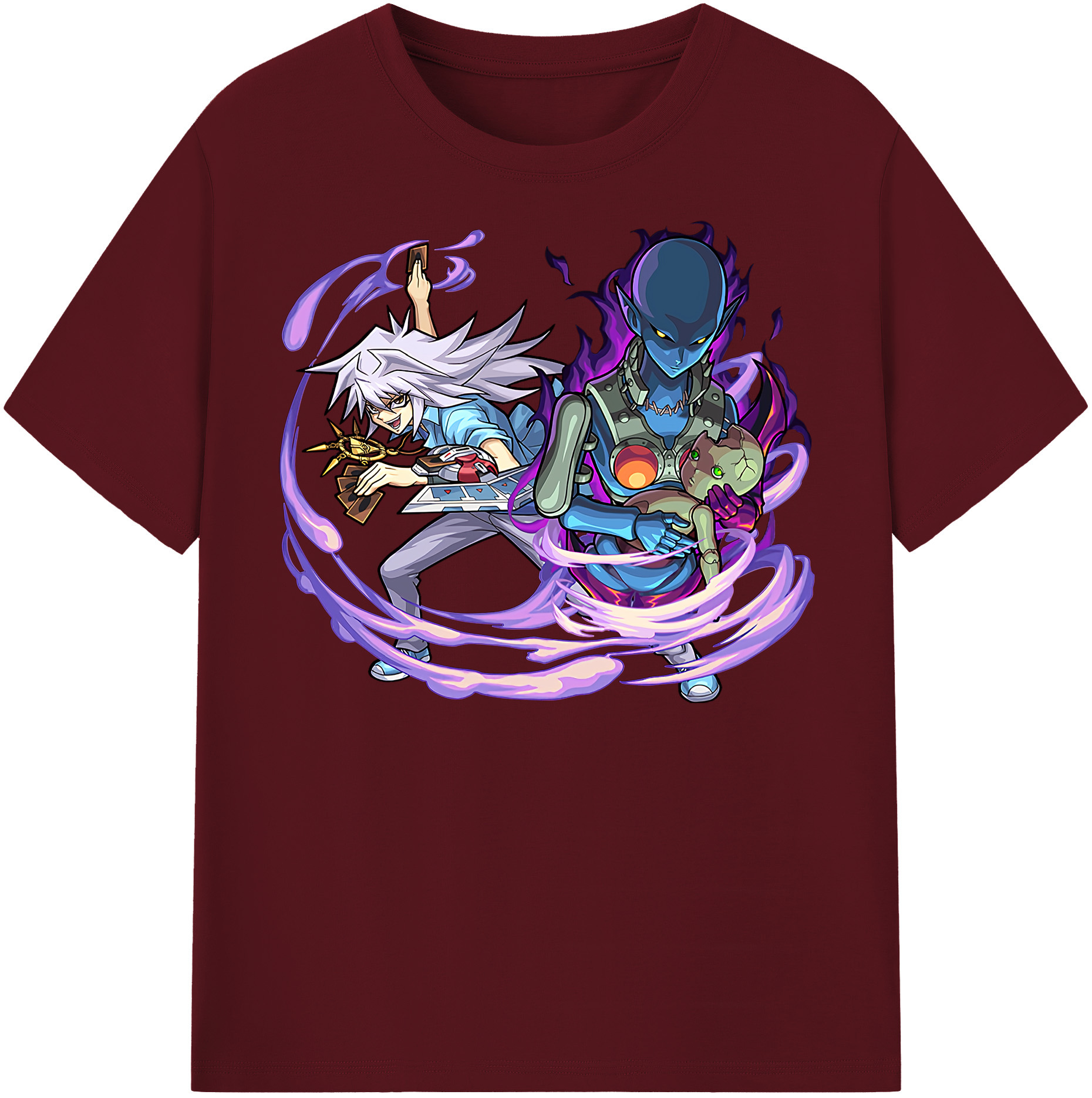 （画像用） 遊☆戯☆王 Yu-Gi-Oh! 綿100％半袖Tシャツ（フロントプリント）